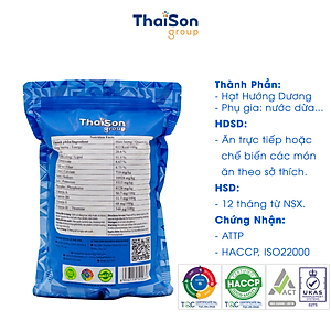 Hạt Hướng Dương Sạch Thái Sơn Gia Lai tẩm vị dừa bì 500Gr HHD05