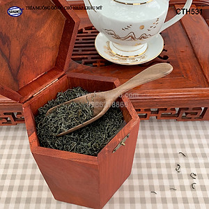 Thìa/Muỗng xúc trà gỗ Óc Chó (15cm) CTH531 - Dùng xúc cafe, xúc gia vị, ăn uống sạch, decor trang trí