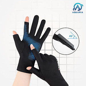 Găng Tay Hở 2 Ngón Unisex Chống Nắng, Có Thể Sử Dụng Cảm Ứng Điện Thoại