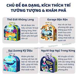Đồ Chơi Ghép Hình Cho Bé Mideer Vali Gara Chủ Đề Ô Tô, Đồ Chơi Phát Triển Trí Tuệ Cho Trẻ Em Từ 2,3,4,5,6,7 Tuổi