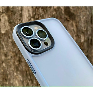 Ốp lưng LIKGUS lưng PC nhám, viền TPU màu xanh, có gờ bảo vệ camera cho máy iPhone 13 pro max , 13 pro, 13- Hàng nhập khẩu