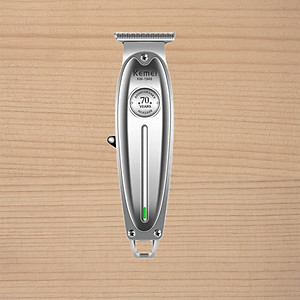 Tông đơ KEMEI KM-1949 cao cấp không dây toàn thân là hợp kim nhôm không gỉ chuyên dùng chấn viền, cạo viền, khắc tóc