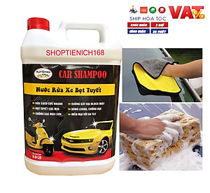Nước rửa xe bọt tuyết Car Shampoo 5 lít cho ô tô xe máy 
