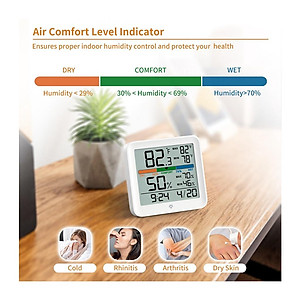 Đồng hồ đo nhiệt độ ẩm Xiaomi Youpin độ chính xác cao màn hình LCD
