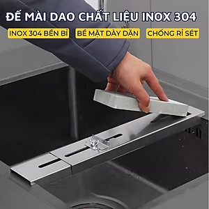Đế kẹp đá mài dao DandiHome inox 304 gác bếp tiện lợi
