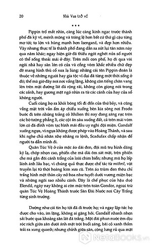 Sách Chúa Tể Những Chiếc Nhẫn - Nhà Vua Trở Về (Tái Bản)