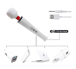 Máy Mát Xa HV280 Không Dây Pin Sạc 100% Seal Chính Hãng, Máy Massage HV280 Maggic Wand 10 Kiểu Tốc Độ Mạnh Mẽ Bản Nâng Cấp