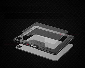 Bao da siêu chống sốc cho iPad Pro 11 inch 2020 hiệu Nillkin có ngăn đựng bút - Hàng chính hãng