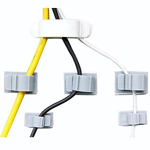 Bộ 20 Kẹp Giữ Dây Điện, Dây Cáp Keo Dán Siêu Chắc - Size Nhỏ