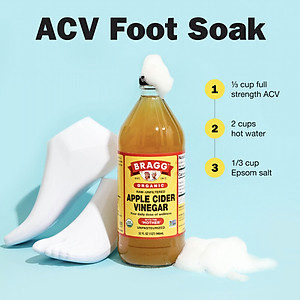 Combo 2 chai giấm táo BRAGG Hữu cơ Nhập khẩu USA chai 473ml siêu tiết kiệm