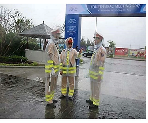 Áo Mưa Bộ (CSGT) Cảnh Sát Giao Thông, Có Phản Quang Trong Suốt