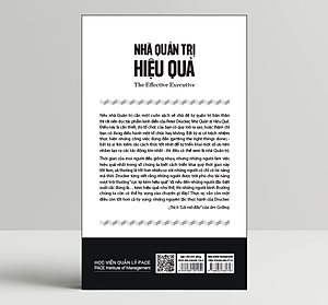 Nhà Quản Trị Hiệu Quả (The Effective Executive) - Peter F. Drucker - PACE Books