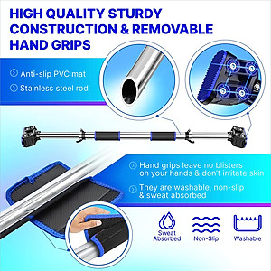 Xà Đơn Treo Tường Gắn Cửa Đa Năng Độ Dài Tùy Chỉnh Giúp Bạn Tập Gym, Tập Cơ Bụng, Cơ Vai, Cơ Xô 60-120Cm - Chính Hãng dododios (Màu Ngẫu Nhiên)