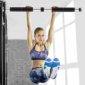 1 Chiếc Xà Đơn Gắn Cửa 2021 Cải Tiến Mút Tay Cầm Dài Dầy 3mm( Màu đỏ Đen)