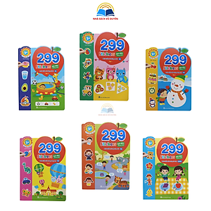 Sách - Bóc Dán Phát Triển Trí Tuệ Cảm Xúc CQ, IQ, EQ 299+ Stickers (6 Cuốn)