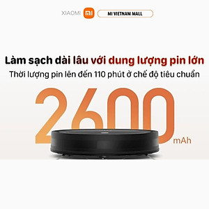 Robot Hút Bụi Lau Nhà Xiaomi Robot Vacuum E5 Black - Hàng Chính Hãng
