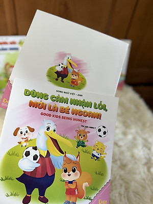 Sách Truyện Ehon Nhật Bản- Combo 10 cuốn Sách Ehon Ươm Mầm Kỹ Năng Sống dành cho trẻ (Song ngữ Việt Anh)