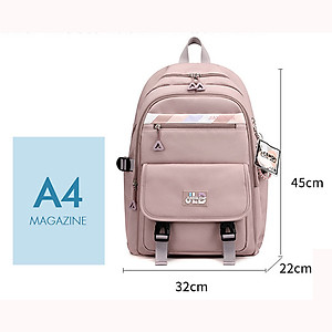 Balo học sinh trung học cho bé gái phong cách Hàn Quốc dày dặn chống tấm nước – HS1026