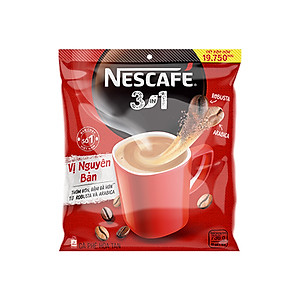 [Tặng Ca Đá 900ML] Combo 3 Bịch NESCAFE 3IN1 Công thức cải tiến - VỊ NGUYÊN BẢN Bịch 46 gói