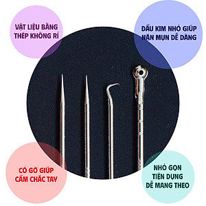 Bộ dụng cụ nặn mụn có hộp đựng GROFA