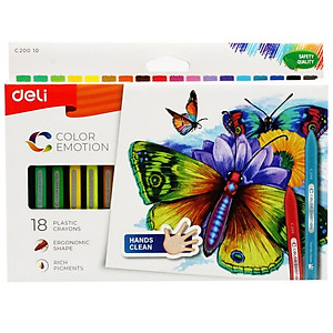 Bút Sáp 18 Màu Deli C20010