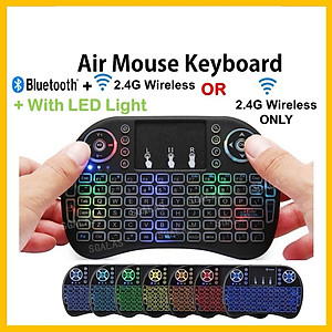 Bàn phím Wireless mini UKB500- Bàn phím không dây mini keyboard kiêm chuột cảm ứng đa năng wireless - Hàng chính hãng