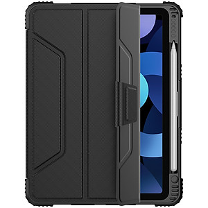 Bao da Nillkin Bumper Leather Case cho iPad Air 4 2020 10.9 Inch / iPad Pro 11 inch 2020 & 2018 (Có khe cắm bút Apple Pencil) - Hàng Nhập Khẩu