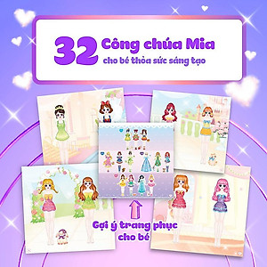 Sách thời trang Công chúa - Sách bóc dán sticker cho bé gái