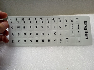 Miếng dán phím chữ ngôn ngữ Tiếng Anh, chuẩn ngôn ngữ US