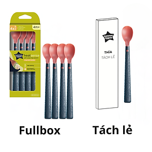 Thìa ăn dặm có báo nhiệt Tommee Tippee Heat Sense, cho bé từ 4 tháng