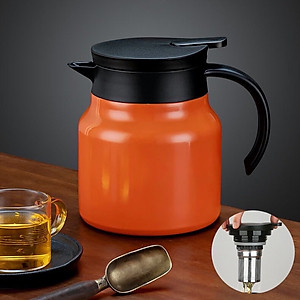 Ấm Pha Trà Giữ Nhiệt Inox 316 Dung Tích 800ml - 1000ml Hàng Cao Cấp, Phích Giữ Nhiệt Nước Nóng, Lạnh Có Lọc Tiện Dụng - HÀNG CHÍNH HÃNG MINIIN