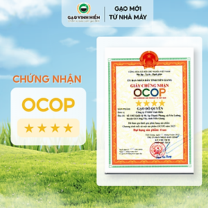 Đặc sản Tiền Giang - Gạo Đỗ Quyên Vinh Hiển 5kg - OCOP 4 SAO