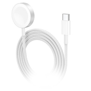 Cáp Sạc Wiwu cho Apple Watch Series 1,2,3,4,5,6,7,8,9,SE2 / đế sạc Apple Watch Ultra 1,2 Cổng Type C / USB A - Hàng Nhập Khẩu