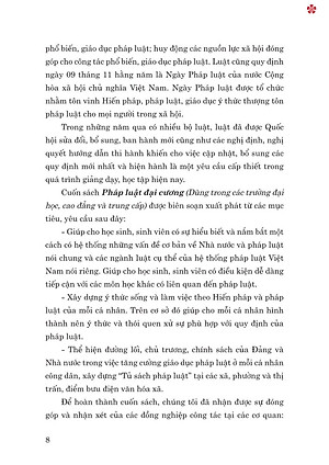 Pháp luật đại cương. Dùng trong các trường đại học và trung cấp (xuất bản lần thứ 21, có sửa chữa, bổ sung) - bản in 2024