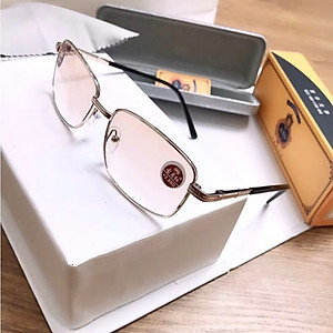 Kính lão 2 tròng dưới đọc sách trên đi đường màu nâu khói