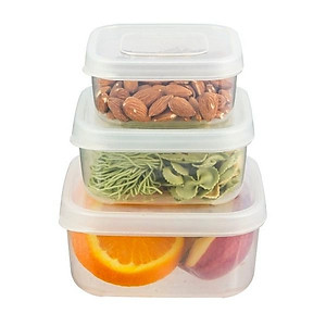 Combo 3 Hộp Đựng thực Phẩm Hình Vuông Hokkaido Nhiều Cỡ Xuất Nhật - Hàng Chính Hãng ( Tặng kèm khăn lau đa năng pakasa) Giao màu ngẫu nhiên