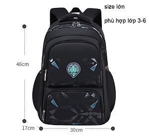 Balo học sinh cấp 1 và 2 siêu nhẹ chống gù chống nước cao cấp phong cách nhật bản