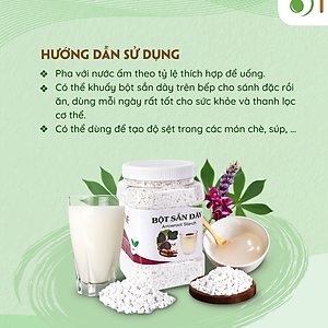 Bột sắn dây nguyên chất 500g TÂM MINH FOODS làm mát thanh lọc cơ thể