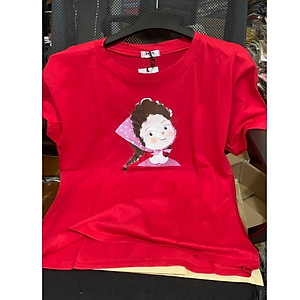 Áo thun nam nữ form rộng, Áo phông tay lỡ, chất liệu thun Thái co giãn, áo unisex hình Cô Gái dưới 65kg, NeSa Shop