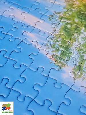 Cottage By The Woods - Bộ Tranh Ghép Hình Minh Châu 1500 Mảnh Kích Thước 60x80cm 