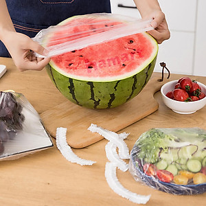 Túi 100 Màng Bọc Thực Phẩm Bo Chun Co Giãn PE Hamart Đựng Bảo Quản Thức Ăn Đa Năng Tiện Lợi