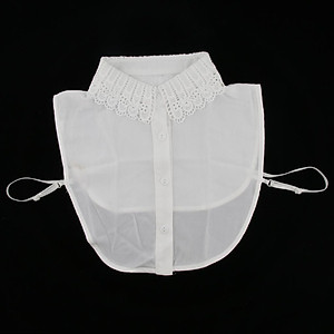 Ladies Half-Shirt Blouse Detachable Lace Chiffon Fake Collars Dicky Collar
