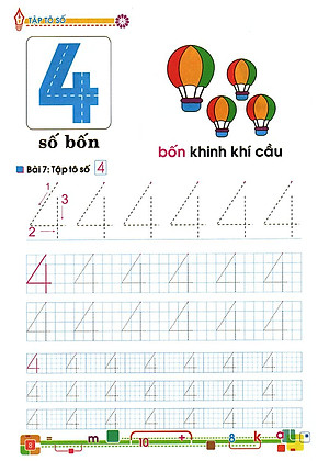 Tủ Sách Bé Vào Lớp Một - Tập Tô Số Lớp 1