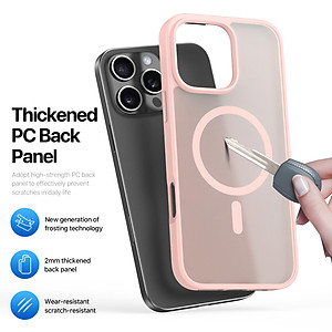 Ốp Lưng Sạc Từ Tính cho iPhone 16 Pro/ 16 Pro Max/ iphone 16/ 16 Plus Dux Ducis Yind Series, chống sốc, chống vân tay_ Hàng chính hãng