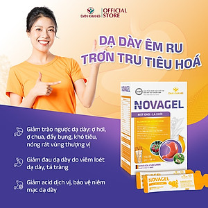 Gói Hỗ Trợ Giảm Đau Dạ Dày Tức Thì Cải Thiện Tình Trạng Đầy Hơi Ợ Chua Đau Rát Bao Tử Novagel Hộp 20 gói