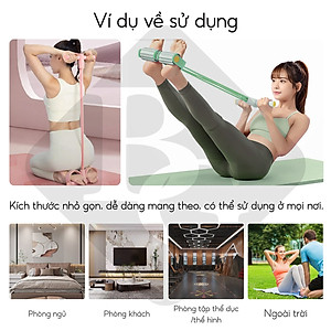 Dây Đàn Hồi Kháng Lực 6011 ,  Ống Bàn Đạp Mắt Cá Chân Kéo Bàn Đạp Tăng Áp,Thể Dục Căng Dây Di Động Có Thể Tái Sử Dụng