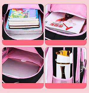 Ba lô học sinh bé gái siêu nhẹ chống nước cao cấp phong cách mới - BEE GEE HS1060