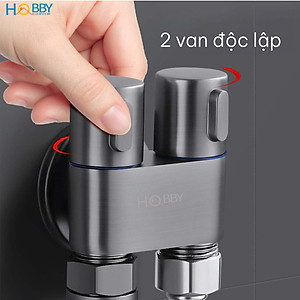 Bộ vòi xịt rửa toilet có van đa năng dây lò xo Hobby home decor VSR9