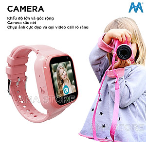 Đồng hồ Thông minh Gọi Video Call Chống nước Định vị Chính xác Model LT36 có 3 màu Đen Hồng Xanh Hàng chính hãng