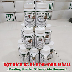 Bột Kích Rễ Israel - Dry Rooting Power Hormoril T3 (Hủ 100gr) dùng kích thích ra rễ nhanh, khỏe trong việc giâm chiết cành hay cây con họ thân mềm (có Thành phần T With Fungicige Ngăn Ngừa Nấm Bệnh vết cắt)